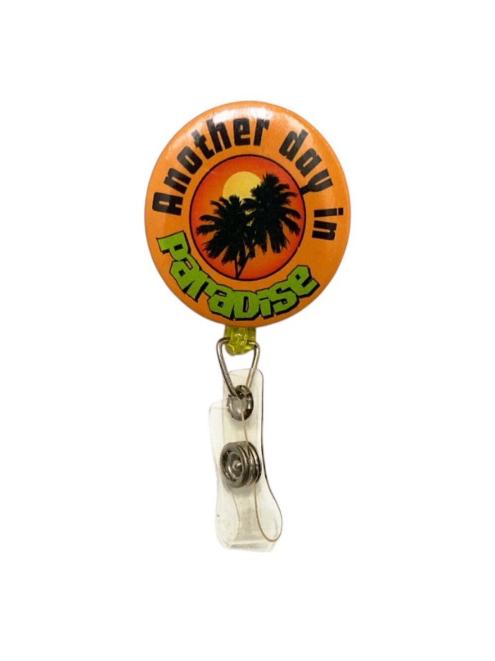 Another Day In Paradise 24" Retractable ID Badge Holder Reel